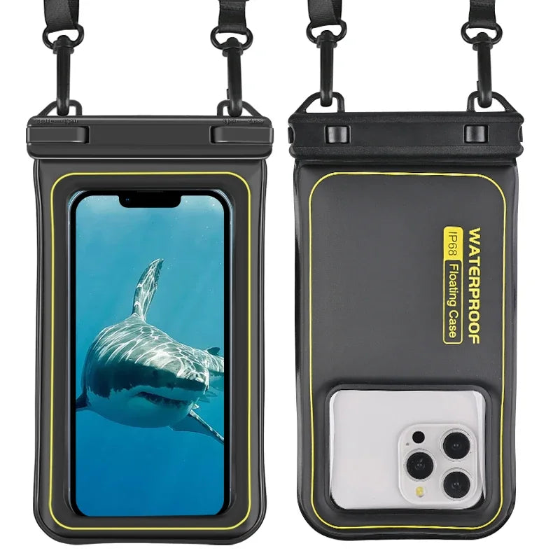 HAISSKY Sponge Float Waterproof Swimming Bags Crossbody Travel Surfing Storage Pouch For iPhone 17 16 Pro Max 15 Samsung Xiaomi
