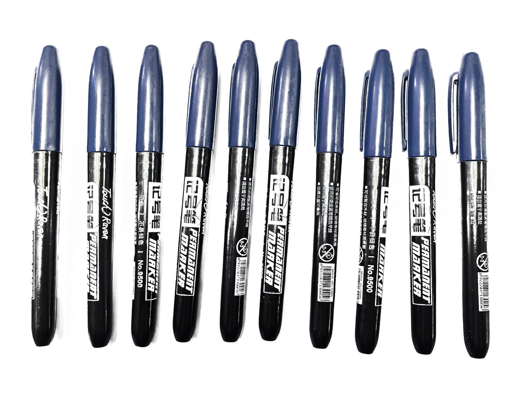 6-20PCs/Set Permanent Marker Pen Fine Point Waterproof Markers Thin Nib Crude Nib Black Blue Red Ink 1.5mm Fine Color Marker Pens
