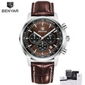 BENYAR New 46MM Men's Top Brand Business Quartz Chronograph Watch Waterproof Sports Men's Quartz Watch Gift Box Packaging