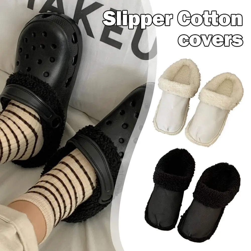 Shoe Cotton Fleece Cover Winter Warm Ankle Sock Shoe Charm Thicken Plush Insole For Women Men Shoe Covers Removable Plush L R0z0