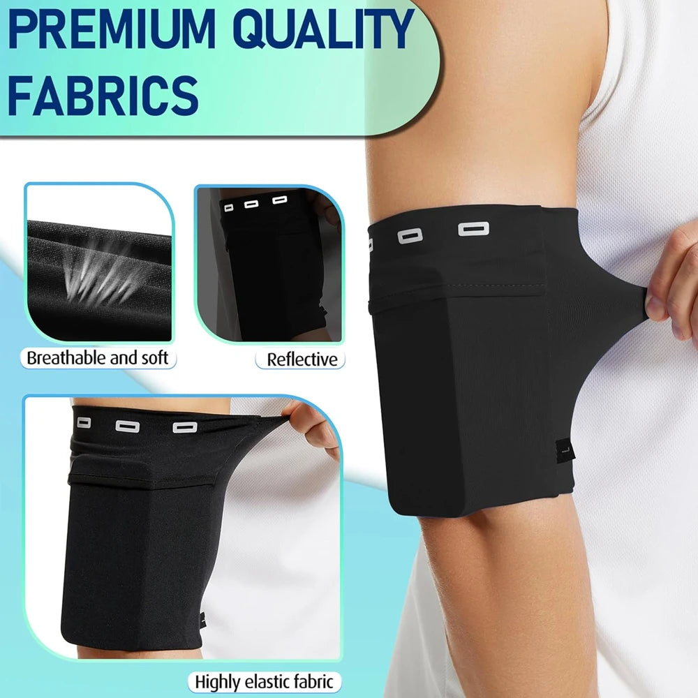 Adjustable Sports Arm Strap - iPhone/Android Phone Holder for Running, Gym - Breathable & Sweatproof