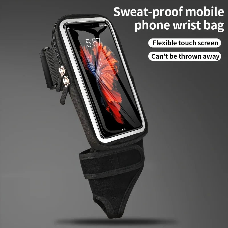 HAISSKY Touch Screen Running Bags For iPhone 17 16 15 14 13 Pro Max 16 Plus 17Air 16E Xiaomi Samsung Cycling Fitness Wrist Pouch