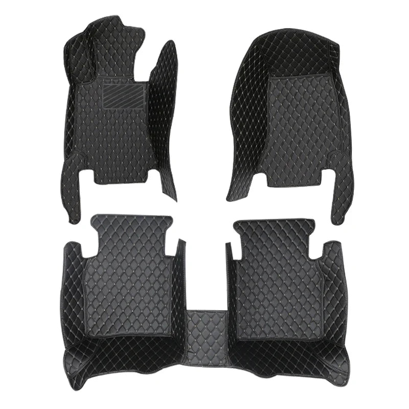 Car Mats For Peugeot 3008 P84 2017~2023 Leather Floor Mat Carpets Protective Pad Rugs Interior Parts Car 2018 2019 automotive tr