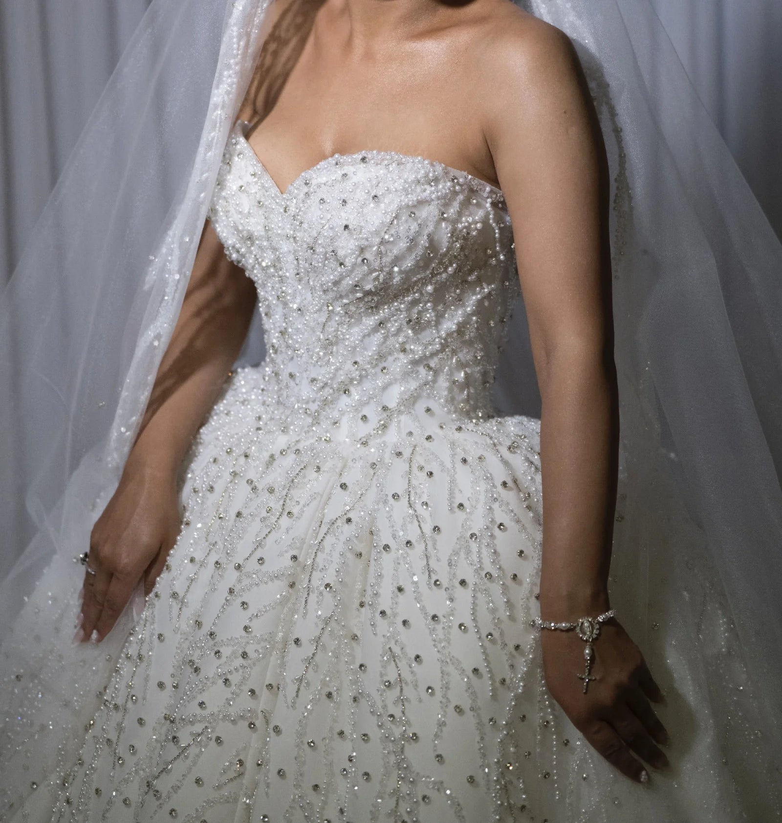 Luxury Lace Bead Sequins Women's Wedding Dress Sexy Sweetheart Off The Shoulder Church Bridal Gown Vestido De Noiva Customized