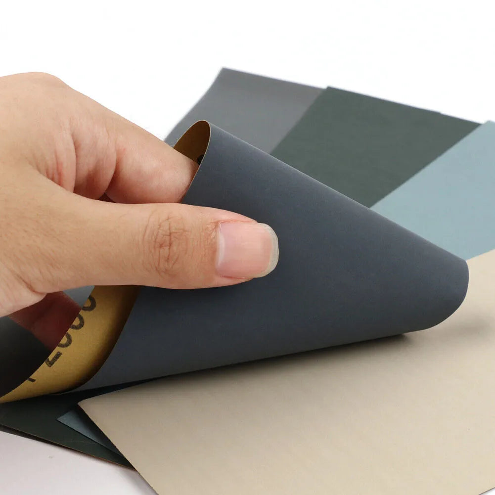 5pc Sandpaper Sanding Paper Wet/Dry Abrasive SandPaper 9cm For Wood Metal Polishing Abrasive Tool 2000 2500 3000 5000 7000Grit