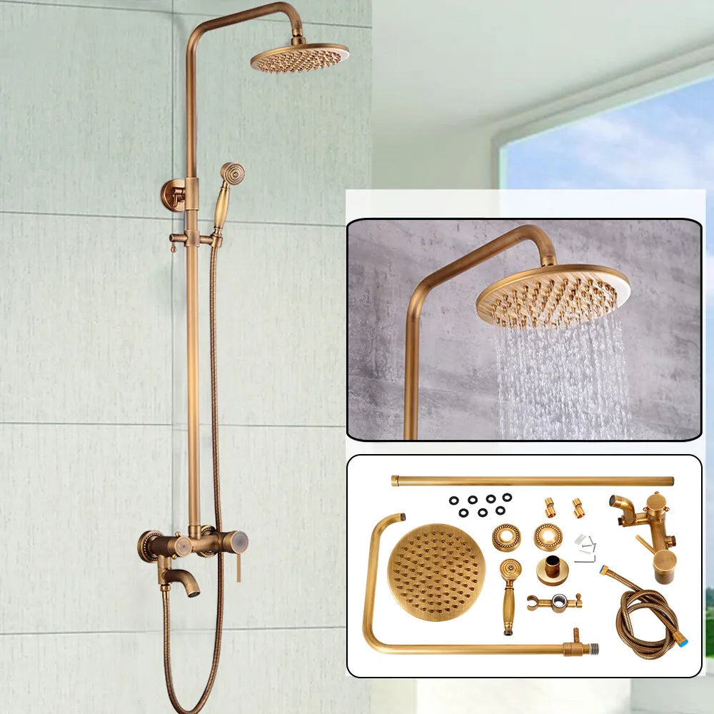 Praktisches Duschset Mit Höhenverstellbarem Hand-Spray-Halter (85-110cm), 1,5m/4,92ft Langem Schlauch (Maximale Flexibilität)