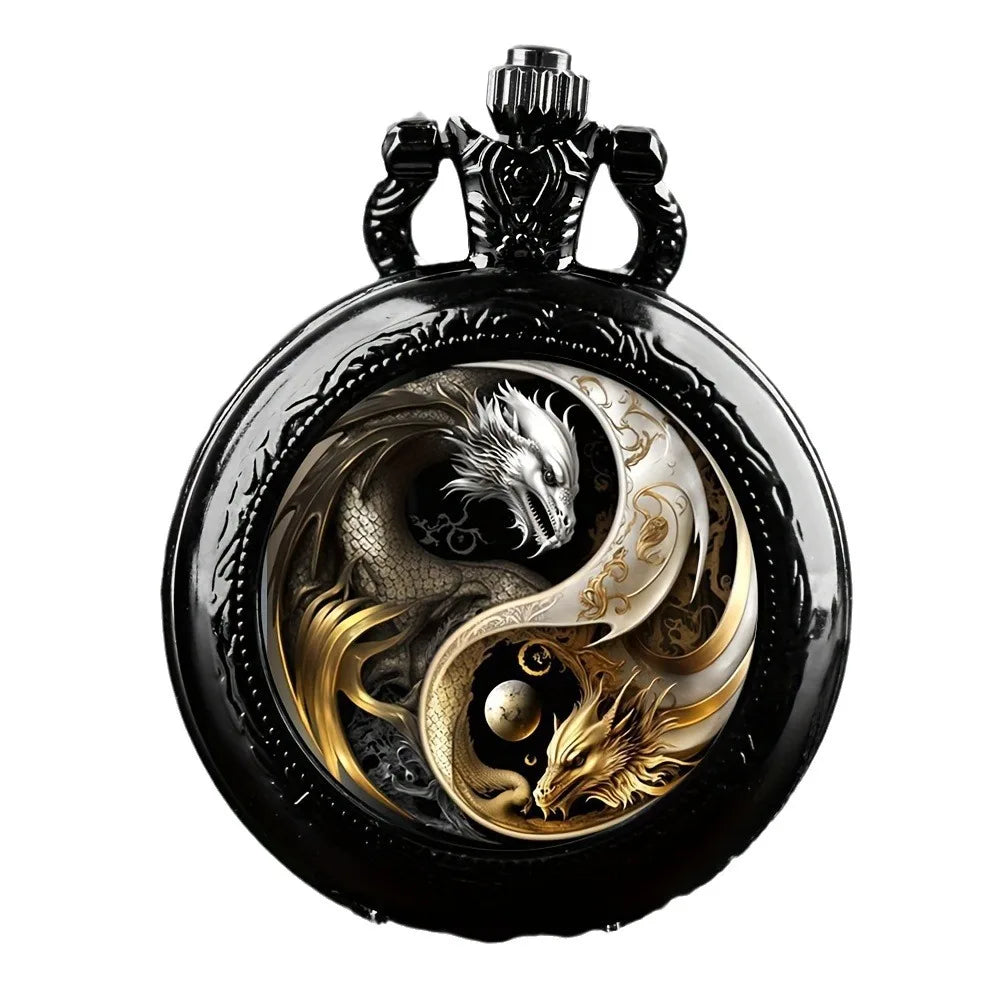 1PC Surprise Mystery Watch Blind Box-Fashion Vintage Men's Quartz Pocket Watch Random Holiday Watch Box Gift for Men Women