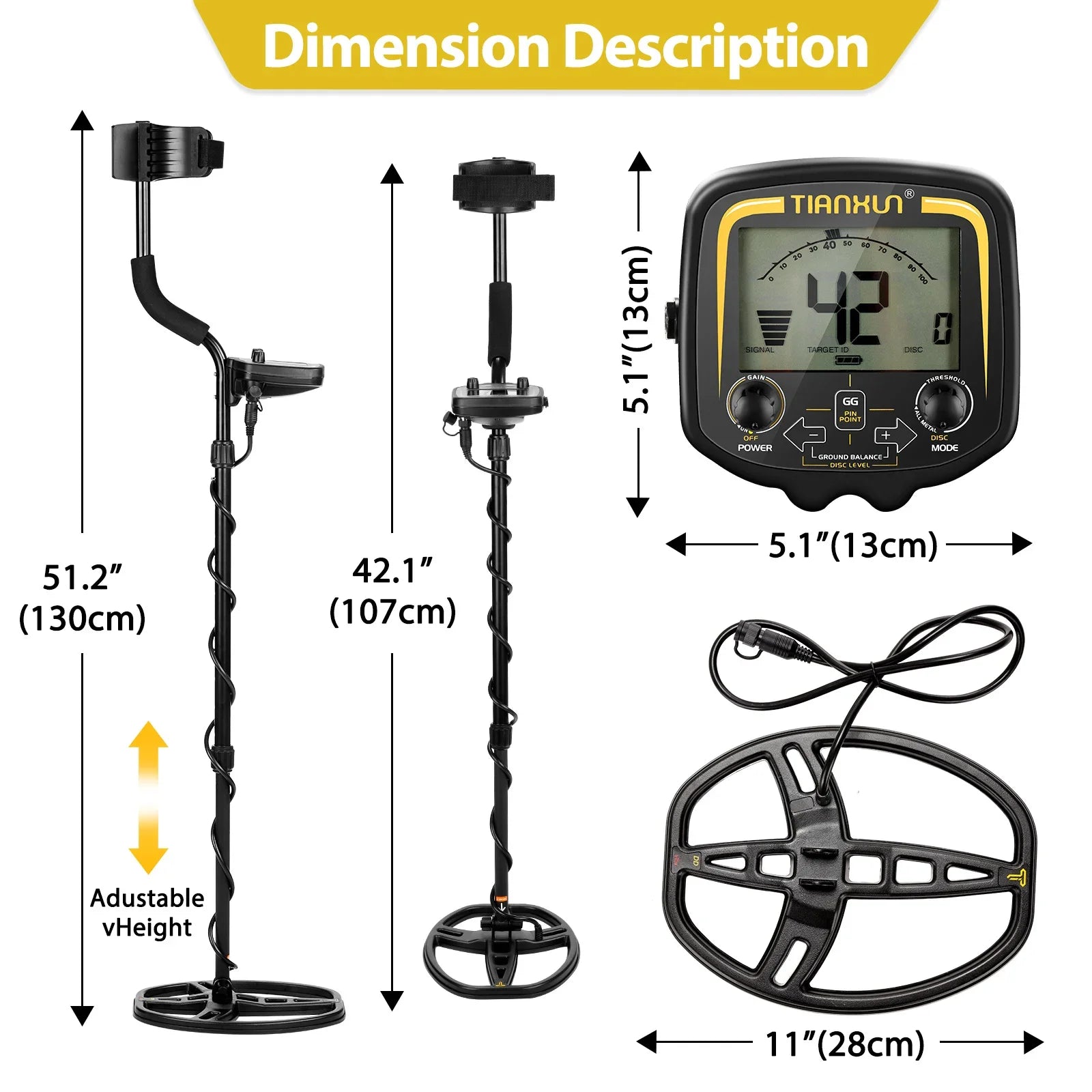 Professional Tianxun TX-850 Metal Detector Underground Depth water proof Scanner Gold Detector Treasure Hunter