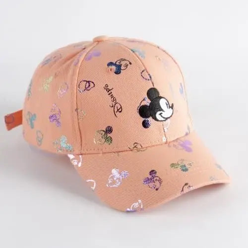 Children's Hats Spring and Autumn Boys Thin Sunscreen Baseball Caps Cute Super Cute Sunshade Cap Middle Children's Mickey Hats