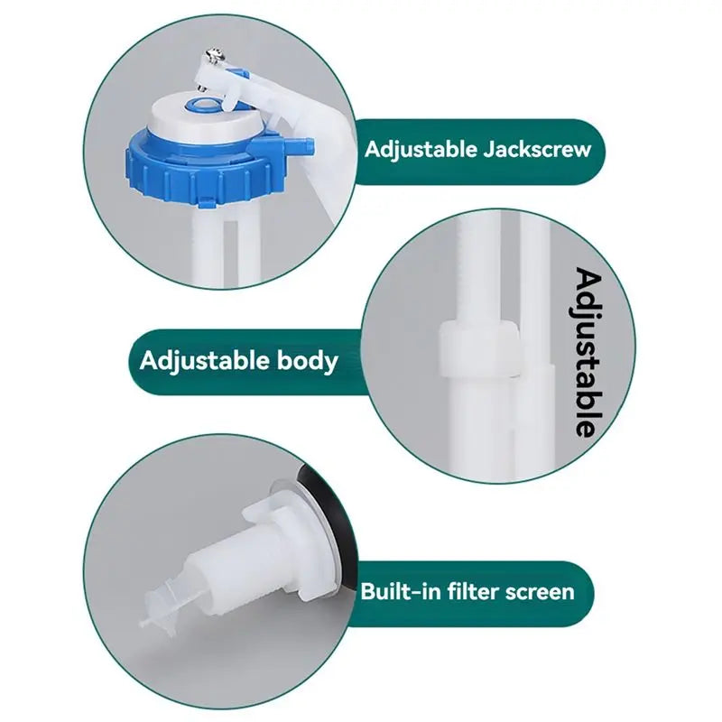 A04G-Adjustable Old Type Toilet Tank Balls With Inlet Valve G1/2 Float Ball  For Control Water Level Toilet Accessories