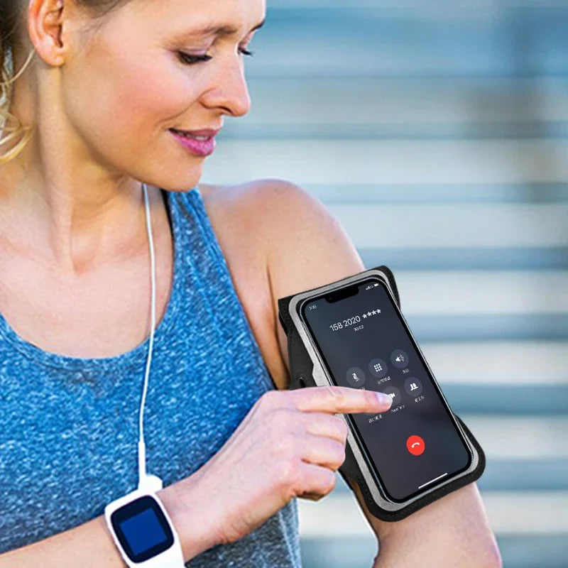 HAISSKY Ultra-thin Running Bags Sport armband For iPhone 17 16 15 14 13 Pro Max17 Air 15 Plus Samsung S25 Ultra Xiaomi Arm Pouch