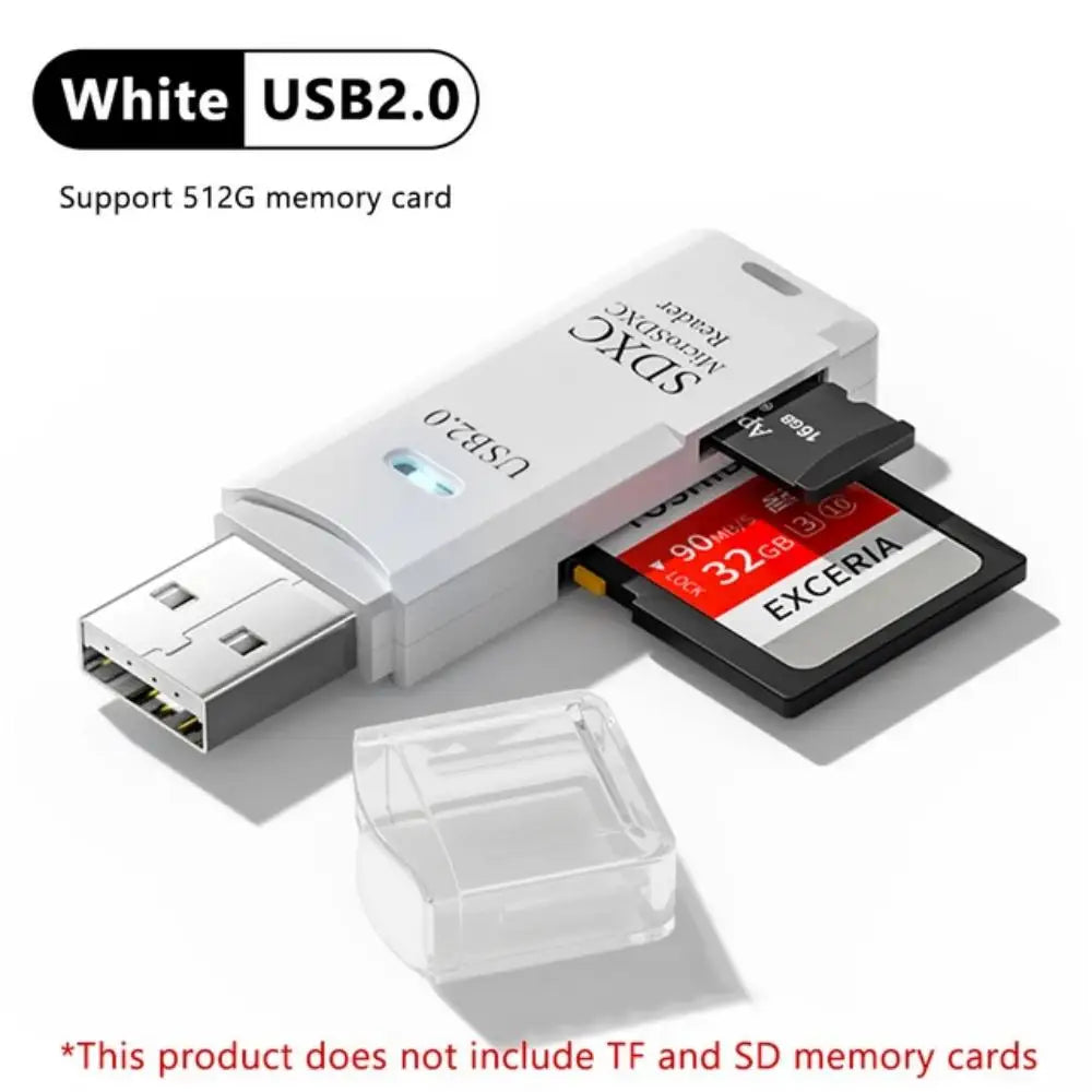 2-in-1 Multi Functional  USB 3.0 Card ReaderMicro SD TFMemoryCardReaderUSBFlashDrive CardreaderAdapter For PCLaptops Accessories