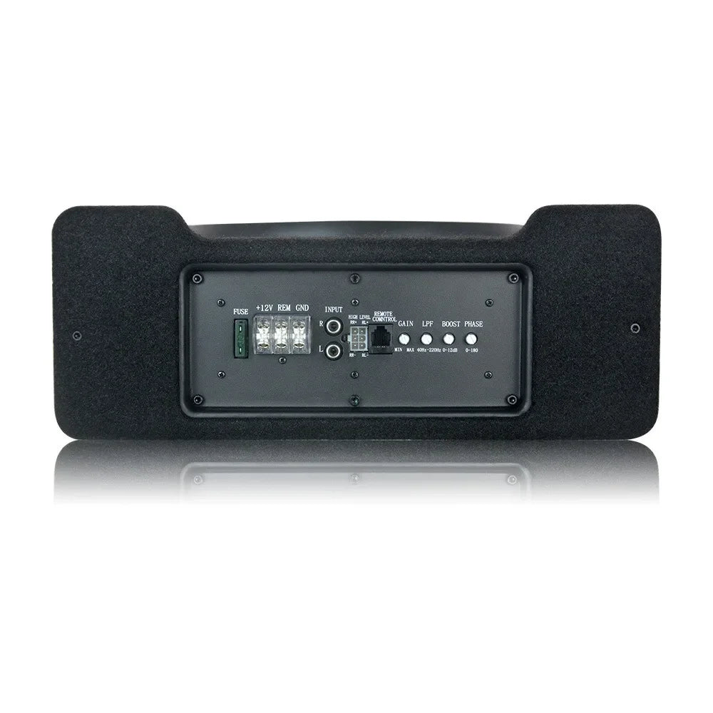 10 Inch 300W Car Under-Seat Active Subwoofer Power Amplifier Bass Box Car Ultra Slim Subwoofer Car Stereo Audio Speaker 20-250Hz