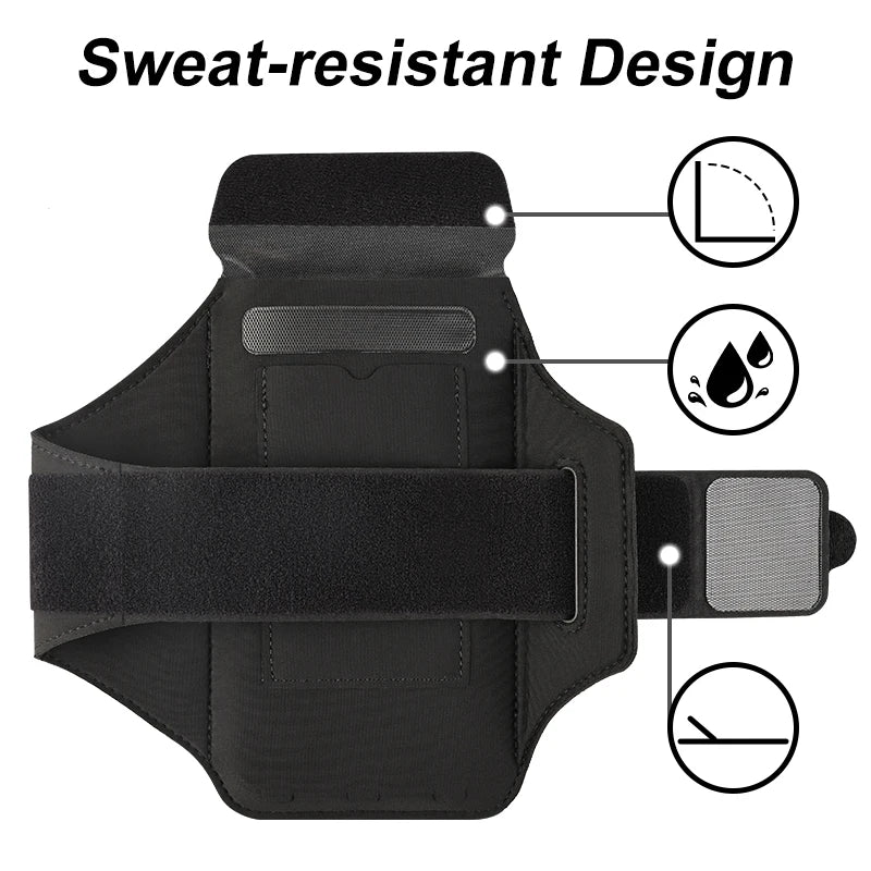 HAISSKY Classic Zipper Pocket Running Bags Men Women Outddor Sports Touch Screen Armband Wrist Pouch For iPhone Samsung Xiaomi