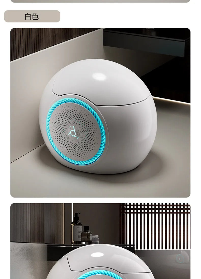 MYN Integrated Future Egg-shaped Music Smart Toilet Waterproof Voice Control Remote Floor Mounted Ceramic 3-Year Warranty P-trap
