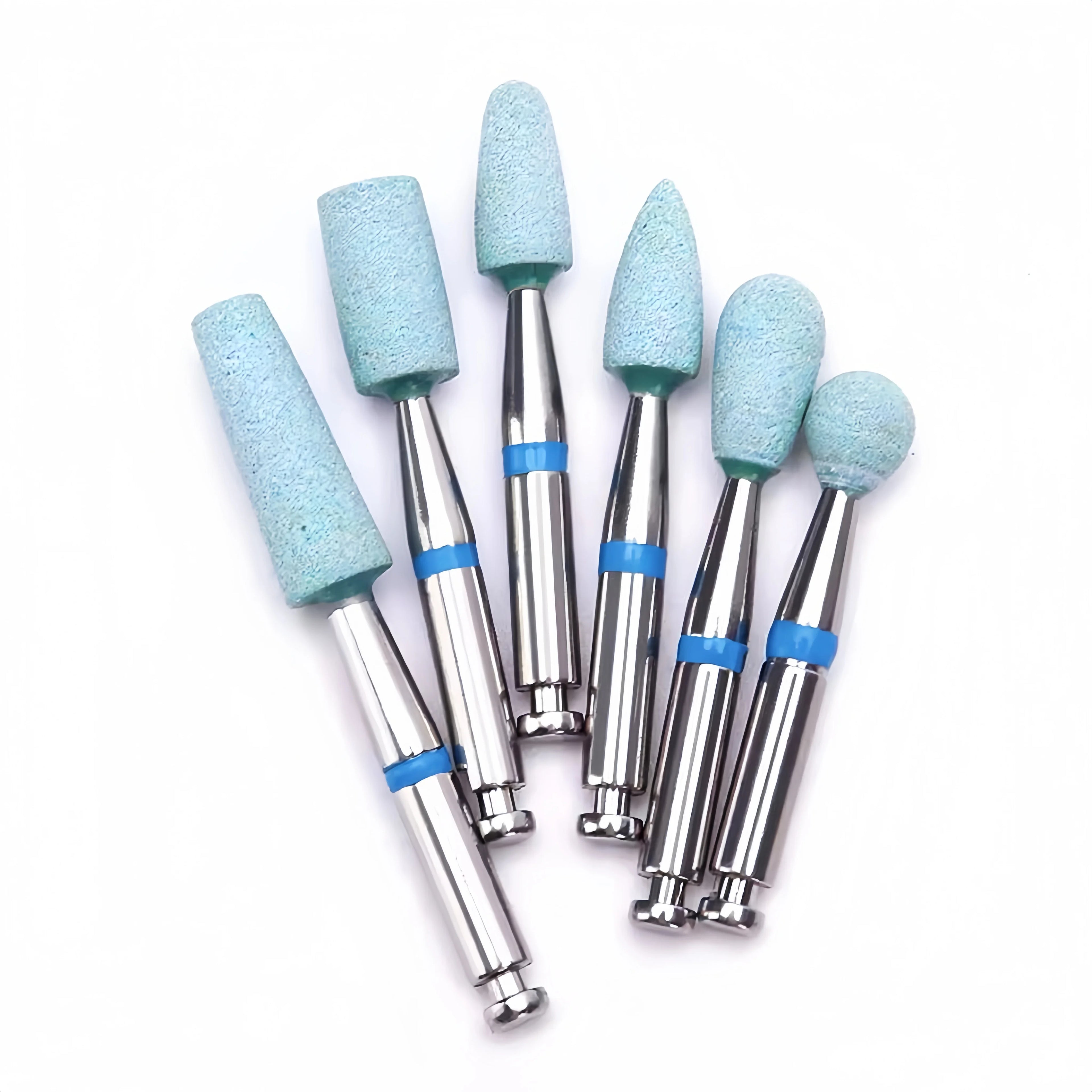 1 Pcs/6 Pcs RA Shaft Ceramic Diamond Grinding Heads, Suitable for Grinding and Polishing Metal, Ceramic and Other Materials