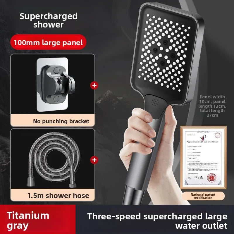 ABS Plastic Shower Head Shower Room Spray Head Bathroom Handheld Faucet Bathtub Pressurized Faucet Handheld Spray Head Outlet