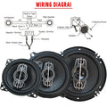1Pair 4/5/6 Inch 4-Way 220W/300W/350W Universal Car HiFi Coaxial Speaker Auto Music Stereo Car Door Full Range Speakers Woofer