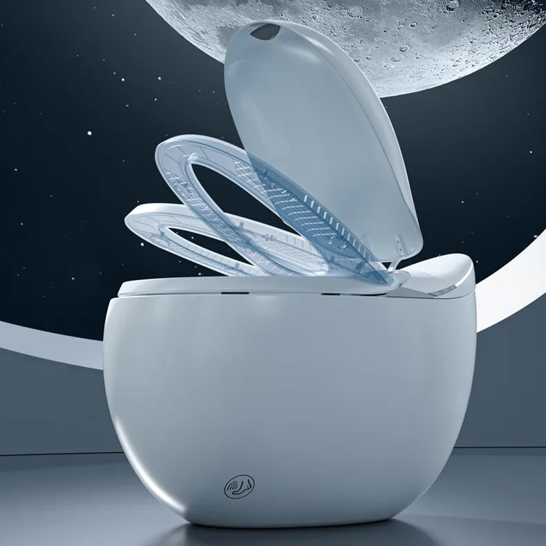 Bathroom Floor Mounted P-trap Electronic Automatic Bidet Toilet AI Voice Control Toilet Bowl WC Intelligent Smart Toilet