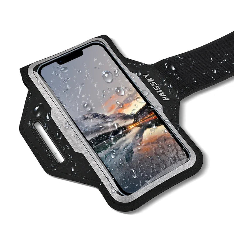 HAISSKY Ultra-thin Running Bags Sports Armband For iPhone 17 16 15 14 13 Pro Max17 Air 15 Plus Samsung S25 Ultra Xiaomi Arm Pouch
