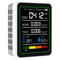 5 In 1 Formaldehyde Monitor Digital Display Carbon Dioxide Detector Temperature Humidity Monitor for Air Quality Detecting