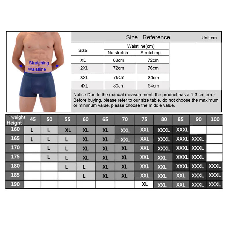 4Pcs/Lot Men's Bamboo Boxer Briefs Underpants Underwear Boxershorts Breathable Hombre Hole Sexy Shorts Lingerie Mesh Panties