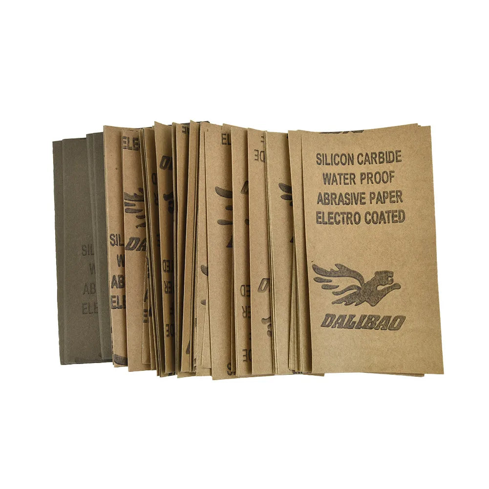 70pcs Wet/Dry Sandpaper 600 800 1000 1200 1500 2000 2500 Grit Waterproof Sandpaper for Automotive Sanding Wood Furniture
