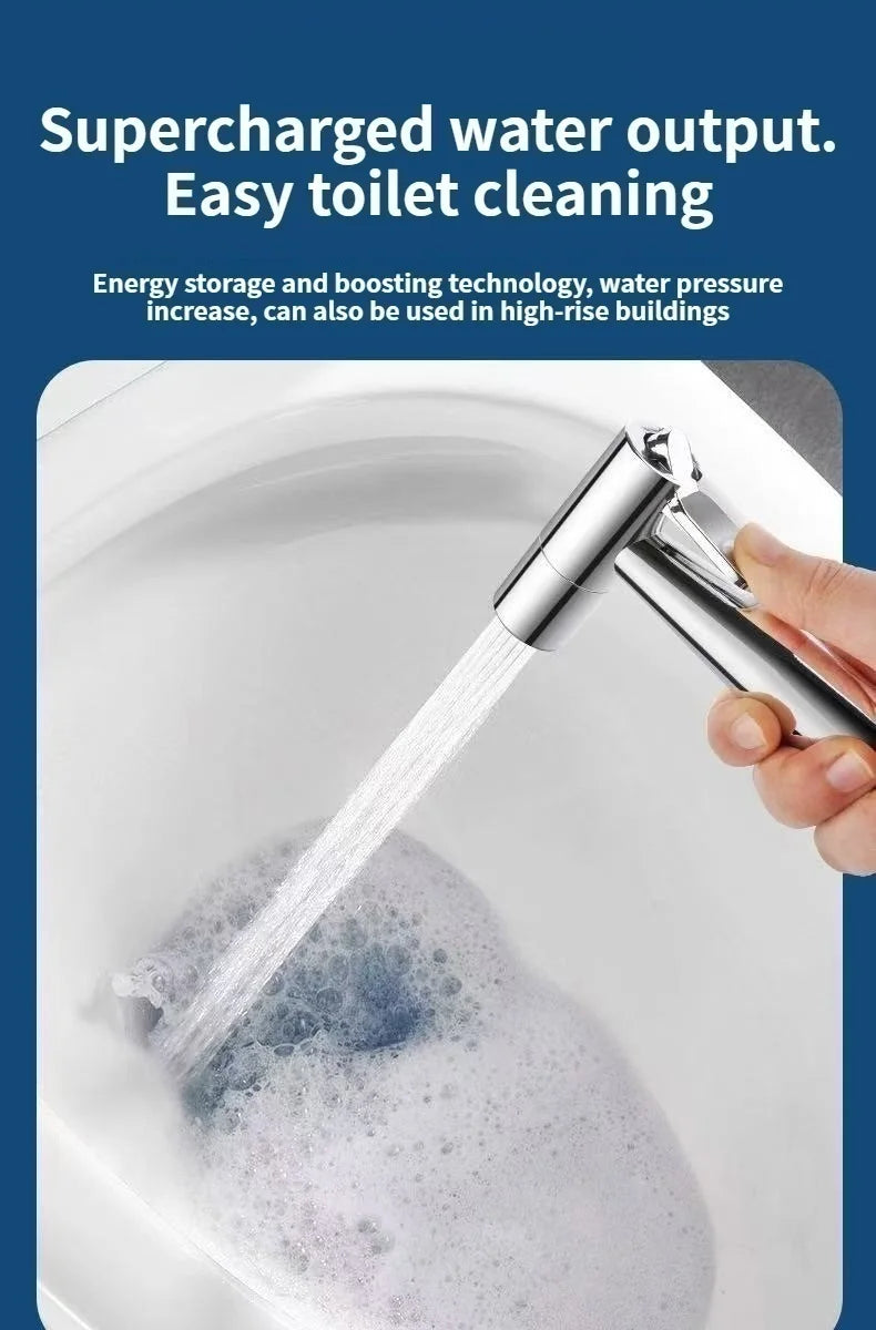 Bathroom Toilet Faucet Extension Hose External Bidet Sprayer Pressurized Water Pipe Flush Extension for Toilet