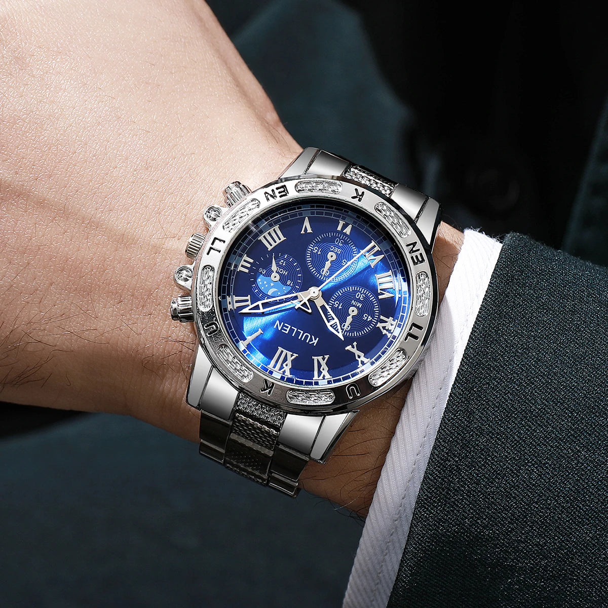 1PC Surprise Mystery Watch Blind Box-Luxury Large Dial Mens Quartz Watch Fashion Men Business Wristwatches Reloj Hombre