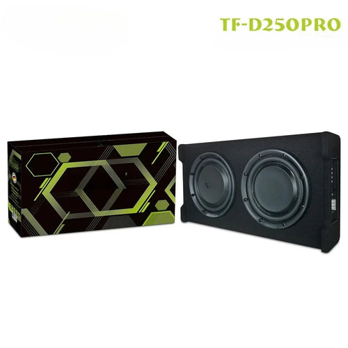 10 Inch 300W Car Under-Seat Active Subwoofer Power Amplifier Bass Box Car Ultra Slim Subwoofer Car Stereo Audio Speaker 20-250Hz