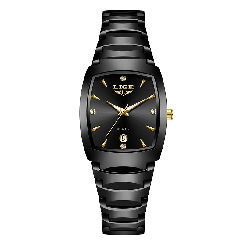 LIGE Watch women Business Luxury Ladies clock female waterproof watches Fashion quartz Simple Watch for Wome montre femme+BOX