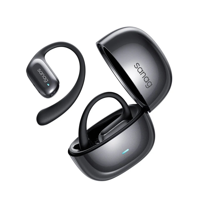 Sanag G30S Open Ear Wireless Earphone  Air Conduction  Ear Hook 48 Hours Playtime Bluetooth 5.4 OWS AI Earphone