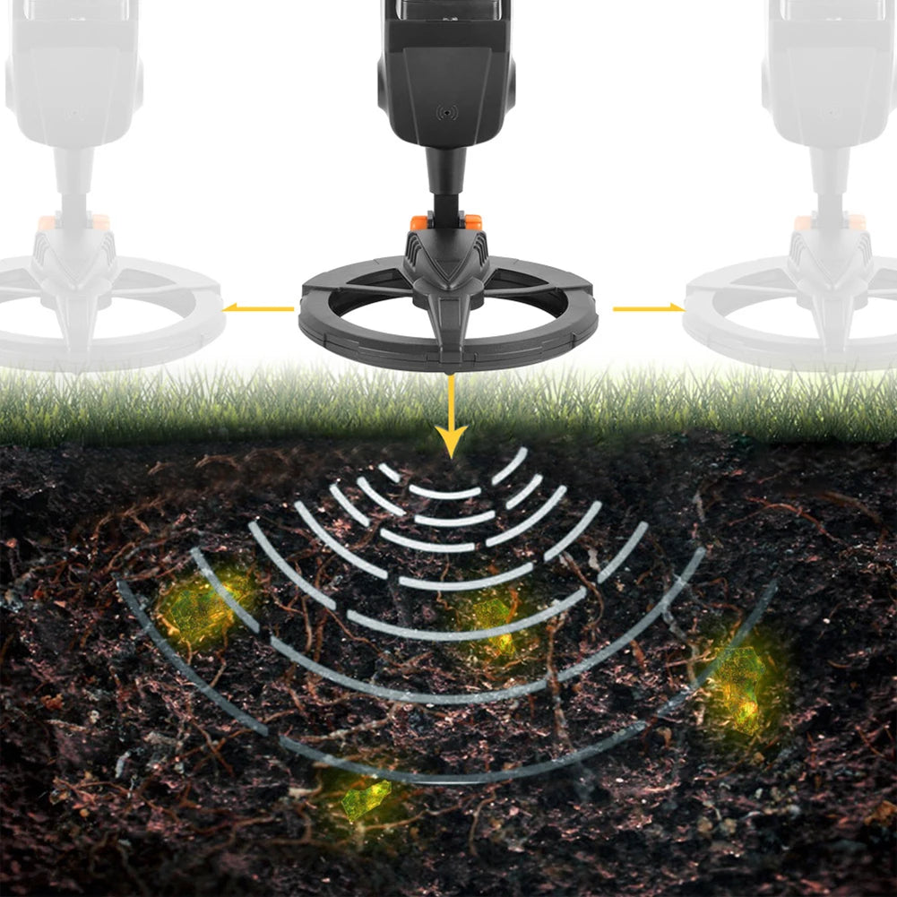 MD1008A DM3004A Underground Metal Detector Portable Adjustable Beep Alarm Gold Digger Waterproof Silver Search Seeker For Child
