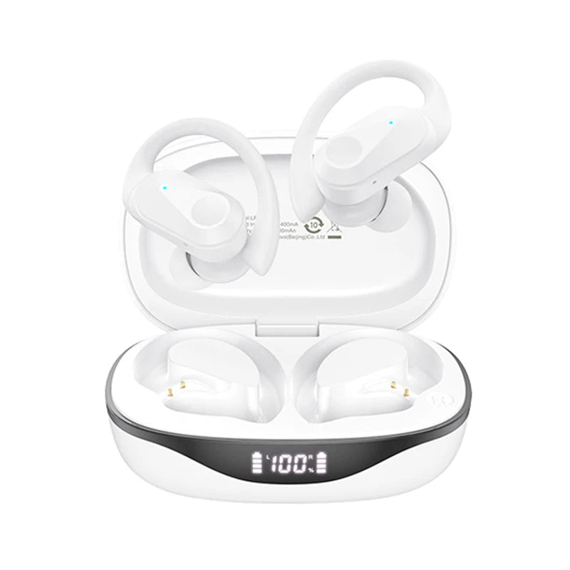 Choice AOC Sports Wireless Bluetooth 6.0 Earphones Waterproof LED Battery Display Gaming Low Latency LP75