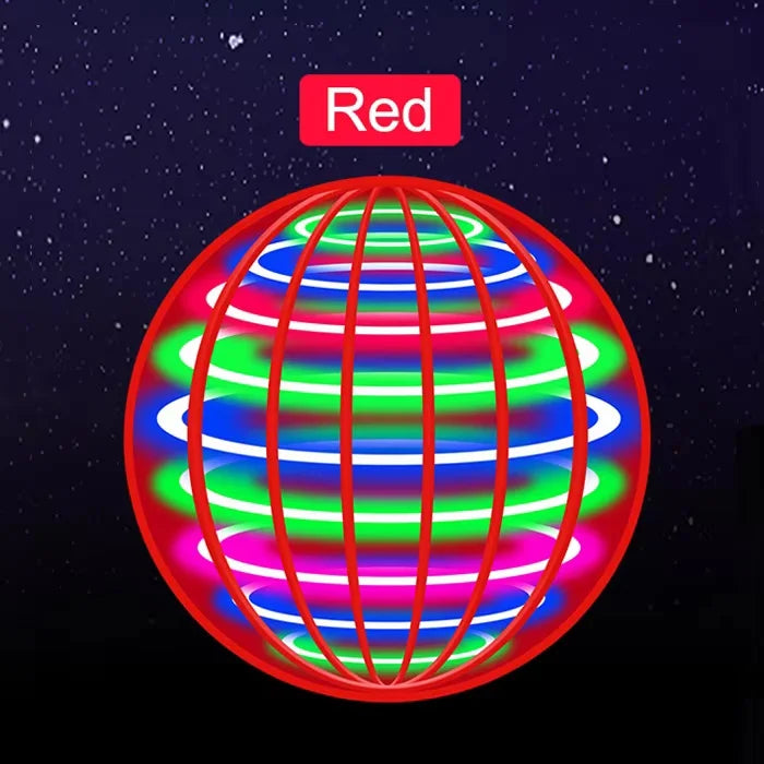 Flying ball, automatic spinning ball, dazzling LED lights, magic levitation, fan, UFO flying machine, toy, gift, game, sports ball