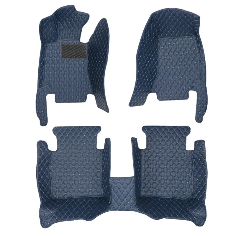 Car Mats For Peugeot 3008 P84 2017~2023 Leather Floor Mat Carpets Protective Pad Rugs Interior Parts Car 2018 2019 automotive tr