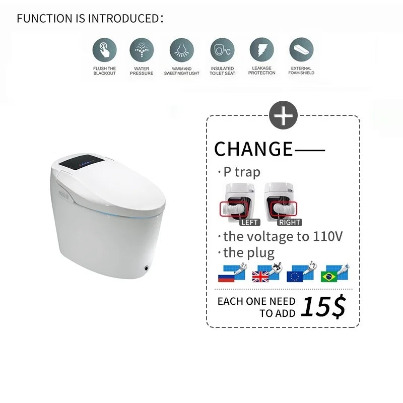 Modern Electronic Sanitary Ware, Modern Economic WC, Intelligent Toilet, Cheap Price