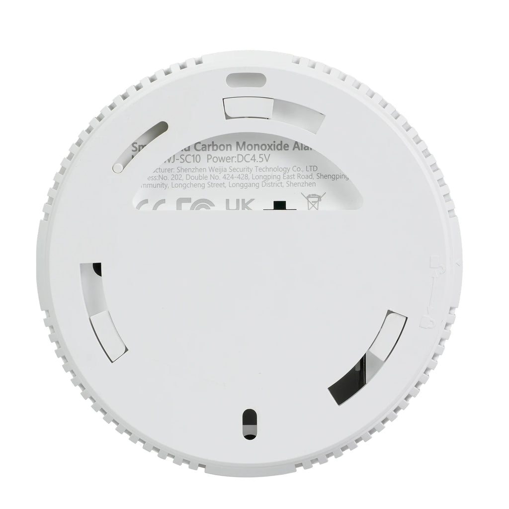 Smoke and CO Alarm with LCD Display 2 in 1 Fire Alarm Smoke Detector Powered by Battery for Home Office RV Hotel