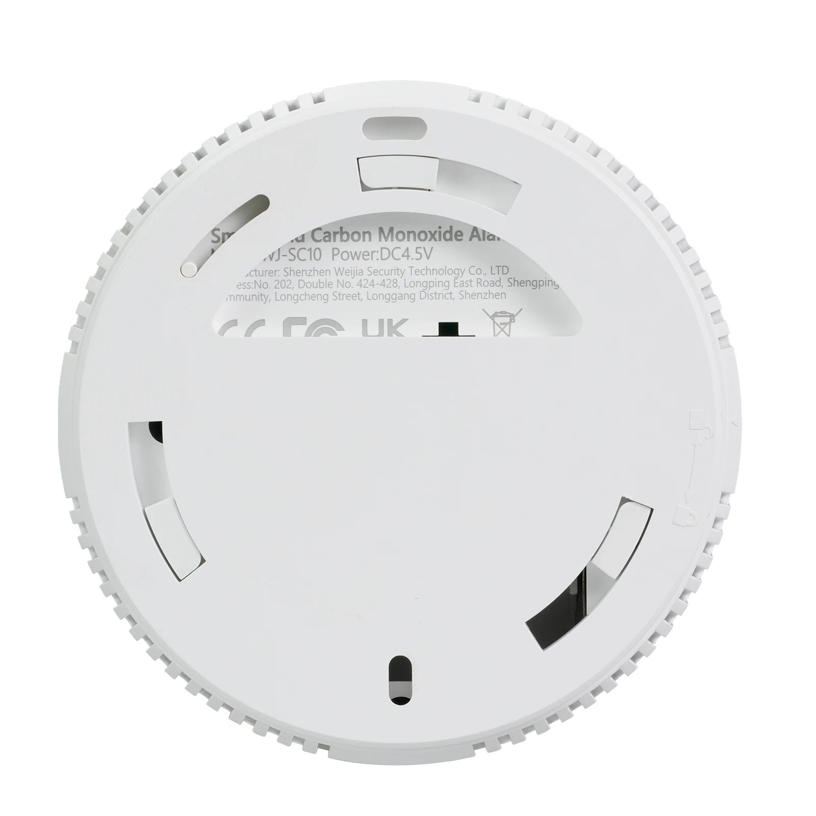 Smoke and CO Alarm with LCD Display 2 in 1 Fire Alarm Smoke Detector Powered by Battery for Home Office RV Hotel