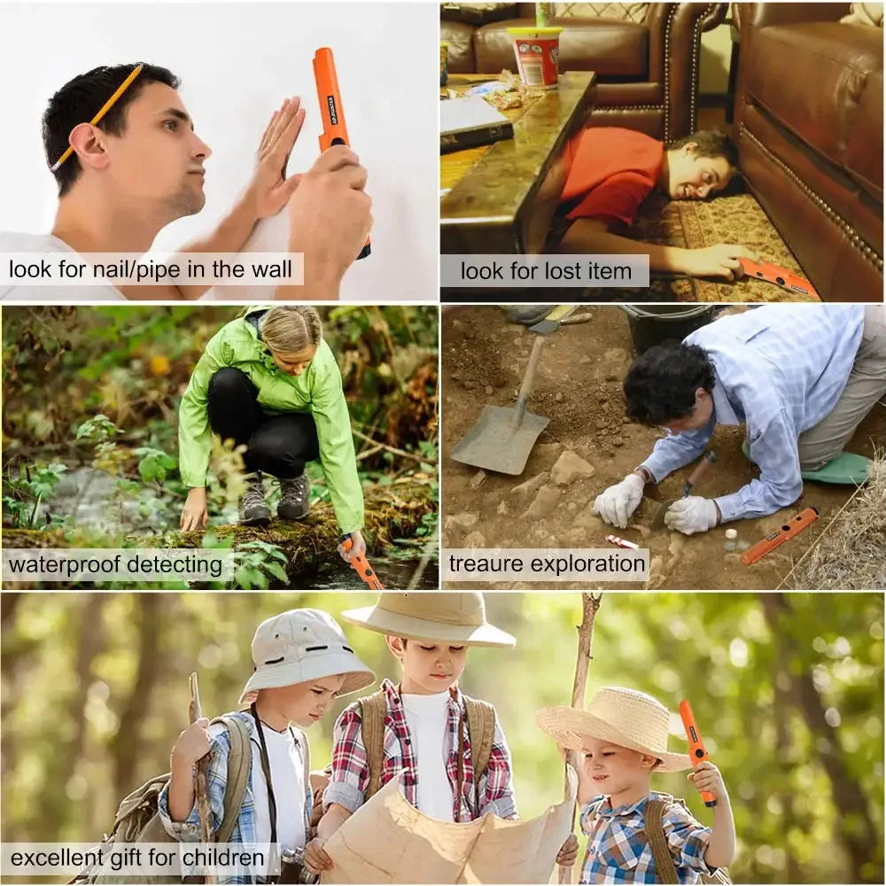 Professional Metal Detector Pinpointer Waterproof Handheld Metal Detector for Metal Coins Gold
