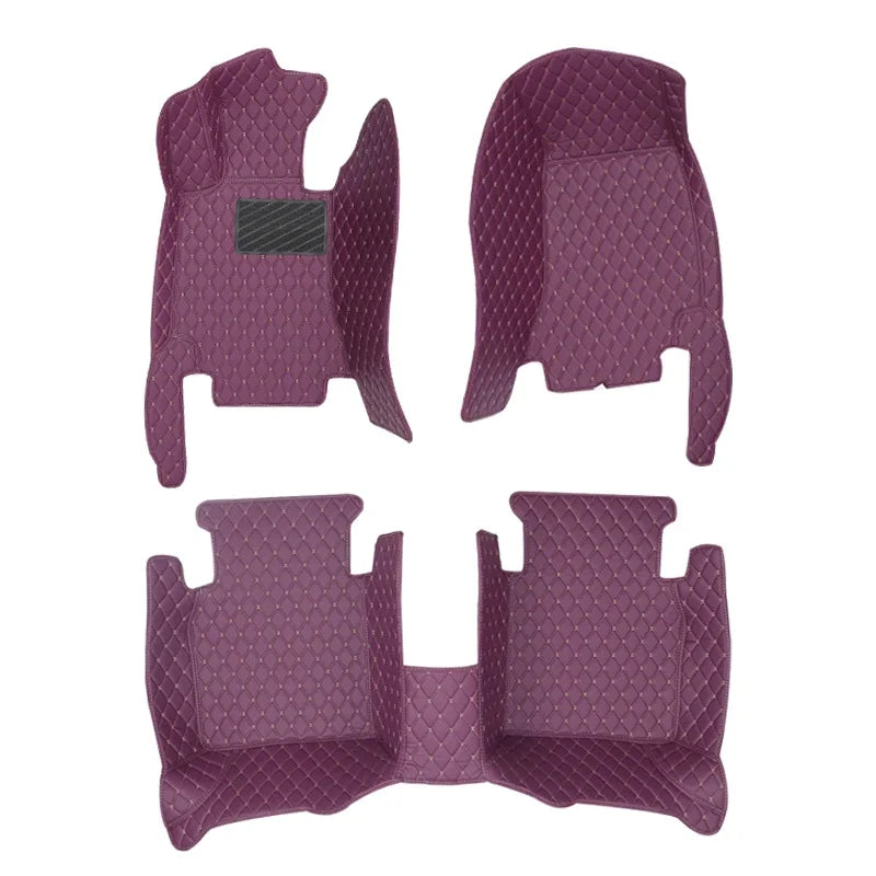 Car Mats For Peugeot 3008 P84 2017~2023 Leather Floor Mat Carpets Protective Pad Rugs Interior Parts Car 2018 2019 automotive tr