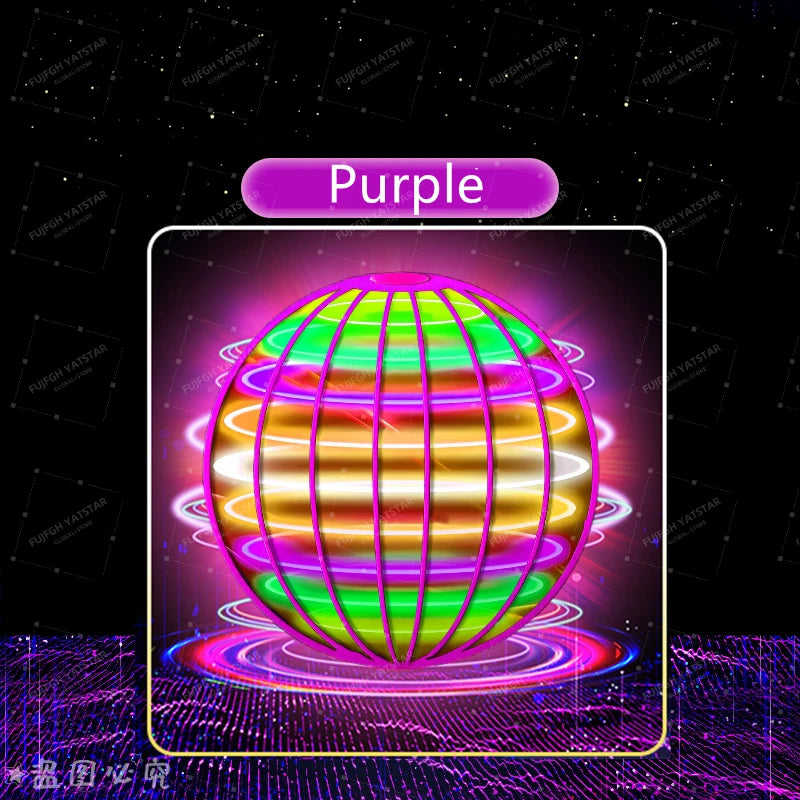 Flying ball, automatic spinning ball, dazzling LED lights, magic levitation, fan, UFO flying machine, toy, gift, game, sports ball