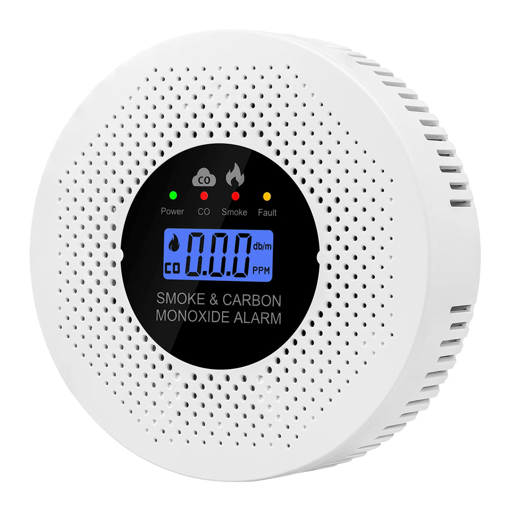 Smoke and Carbon Monoxide Detector Powered by Battery 2 in 1 Fire Alarm Smoke Detector for House Apartment Kitchen