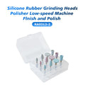 12Pcs Silicone Polishing Rubber Grinding Heads for Low-Speed Polishing