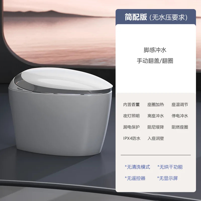 PYJ egg-shaped smart toilet household ergonomic fully automatic independent woman wash no water pressure limit toilet