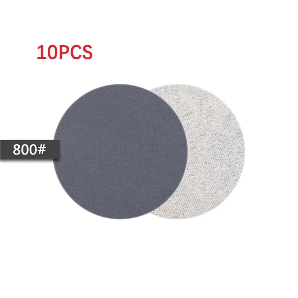 10Pcs 3inch Silicon Carbide Sanding Discs 75mm Wet And Dry Sanding Sandpaper 240-10000 Grit Automotive Grinding Polishing Tools
