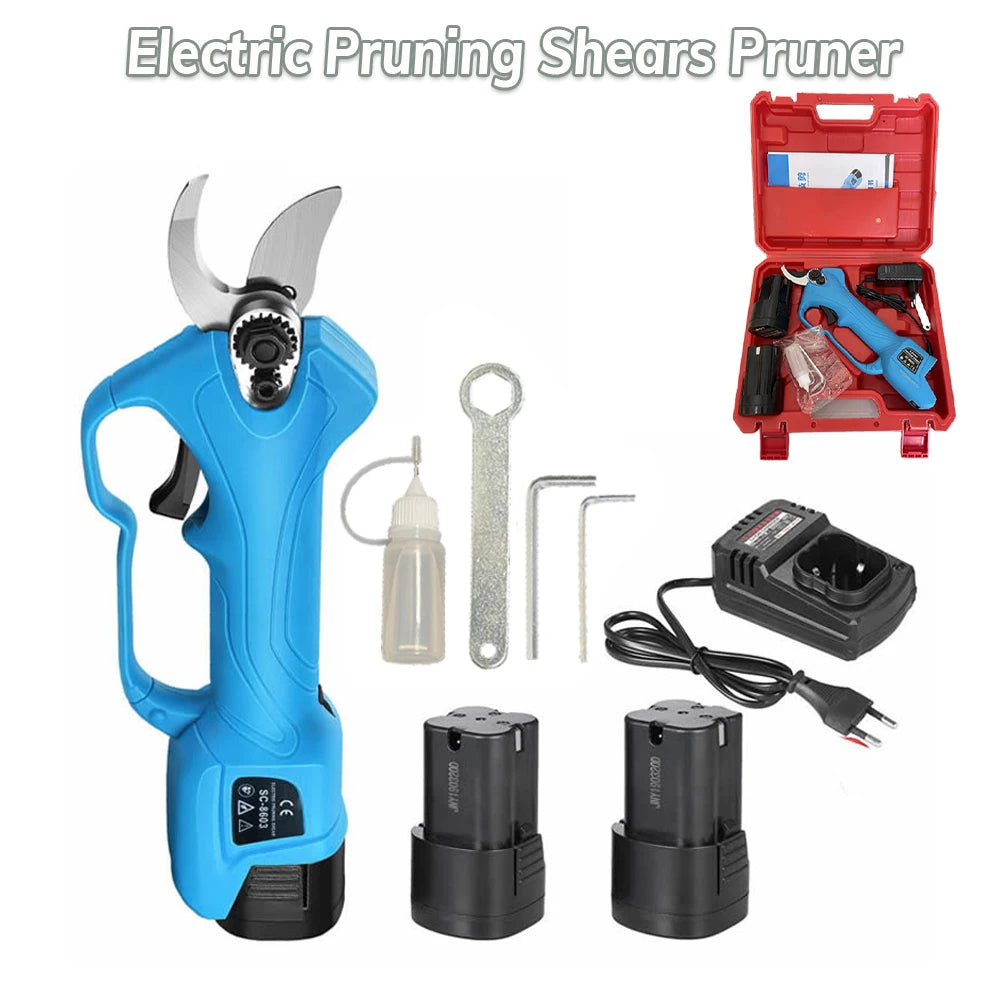 Electric Pruning Shears Pruner Maximum 2.5cm Cutting Diameter Gardening Efficient Trimmer Scissors Battery Rechargeable SC-8603