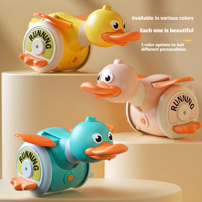 Electric Rotating Foraging Duck Toy Usb Rechargeable Crawling Training For Baby Toddler Early Development Parent Interactive Toy