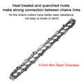 1 PCs 6 Inch Mini Steel Chainsaw Chains Electric Chainsaws Accessory Practical Chains Replacement Chains Replacement
