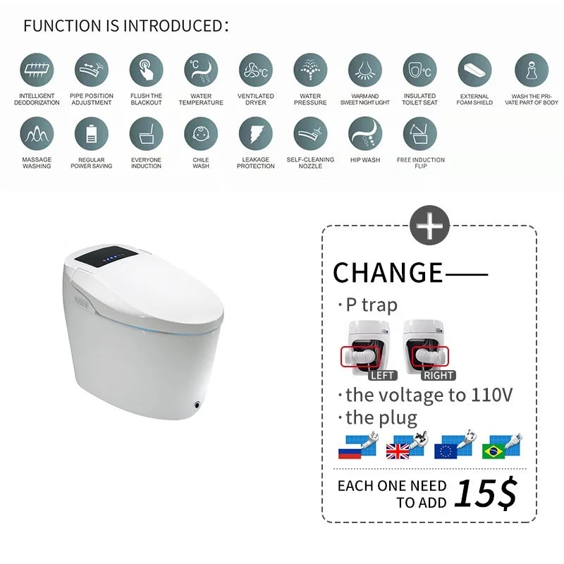 Modern Electronic Sanitary Ware, Modern Economic WC, Intelligent Toilet, Cheap Price